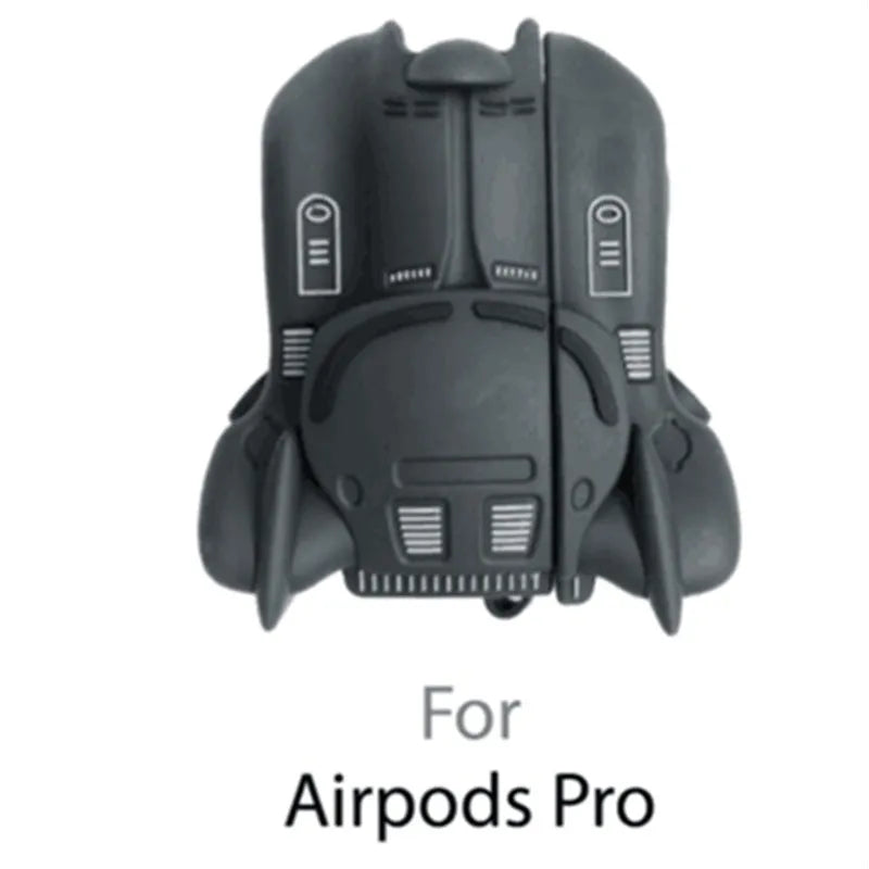 Creative Bat Chariot Bluetooth headset cover in black for AirPods generation 2 case