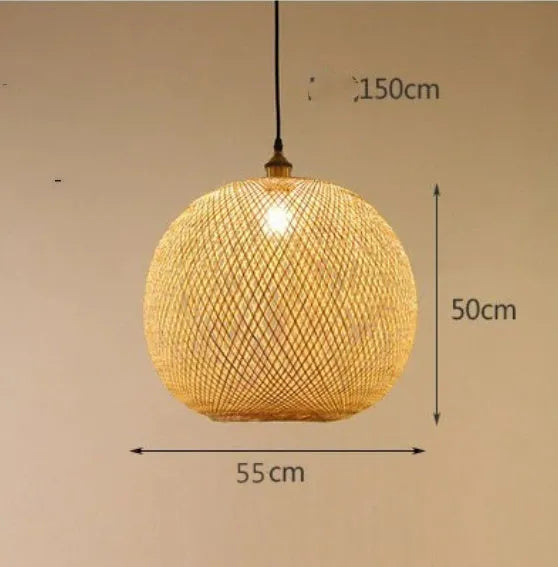 Pastoral ceiling chandelier with 20cm to 55cm diameter options and three-head combinations, 220V, for bedroom or tea room