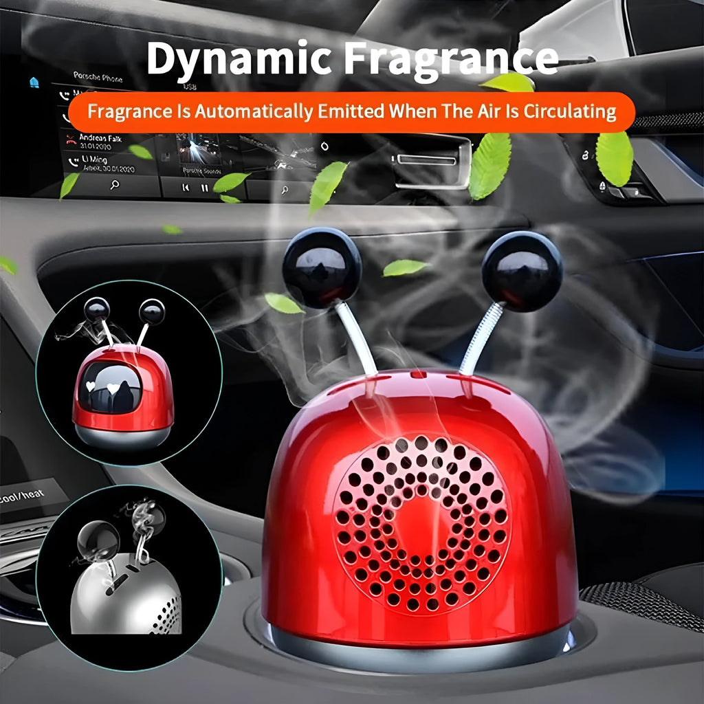 Robot car design car vent aromatherapy ornament with 40ml gel capacity