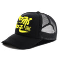 Men's casual polyester baseball cap shown in one of six available colours.