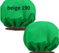 Round winter anti-freezing tree cover made of non-woven fabric, green colour, with drawstring closure