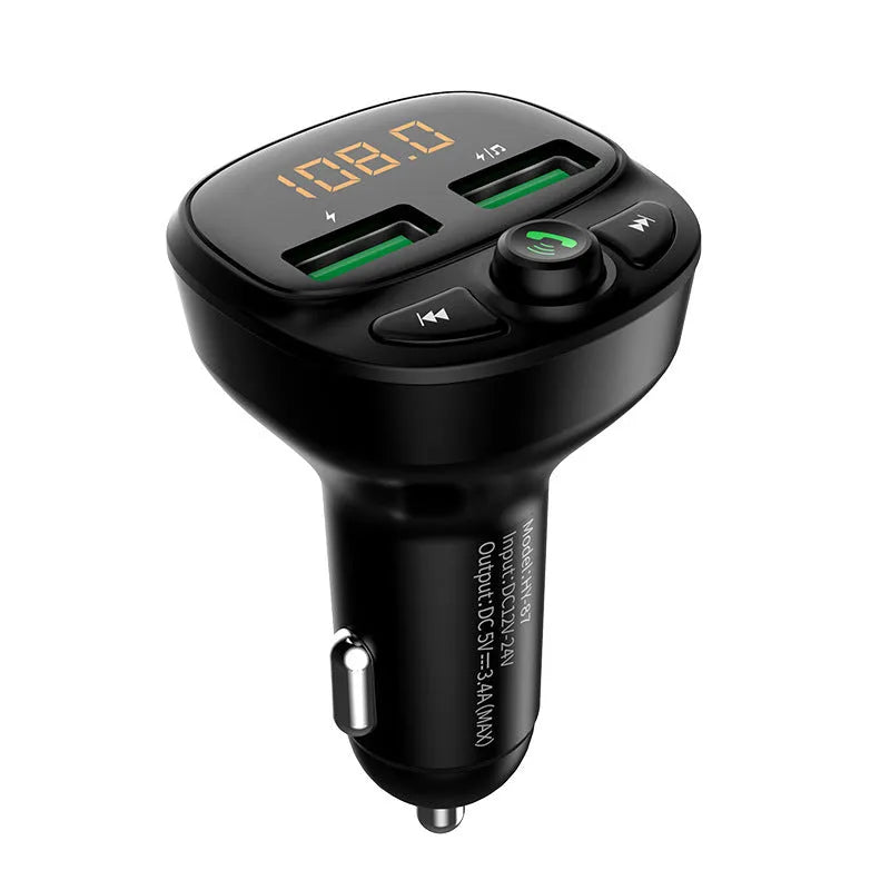 Car MP3 player with Bluetooth FM transmitter Quick Charge 3.0 USB port and colour display