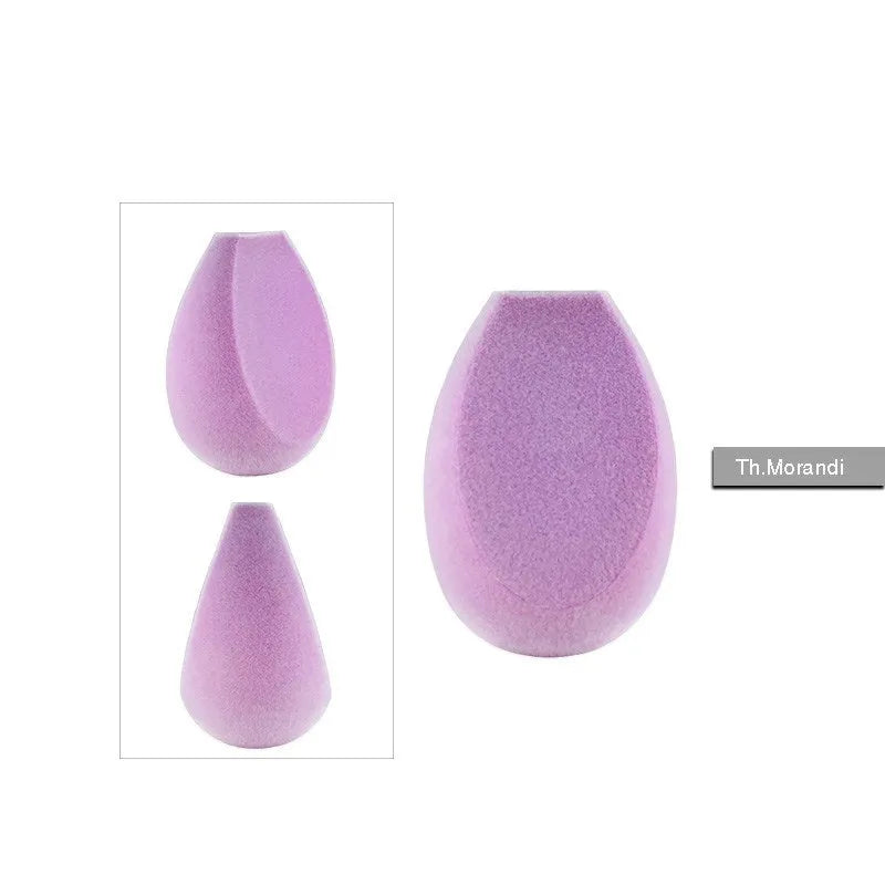 Non-latex makeup egg sponge puff in St Grey colour with flocked surface