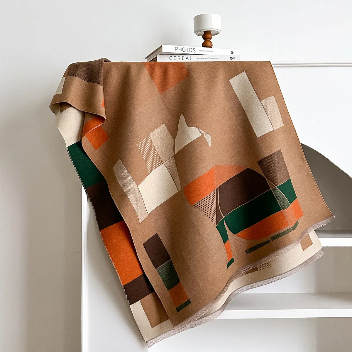 185x65cm imitation cashmere scarf in European style available in eight autumn colours