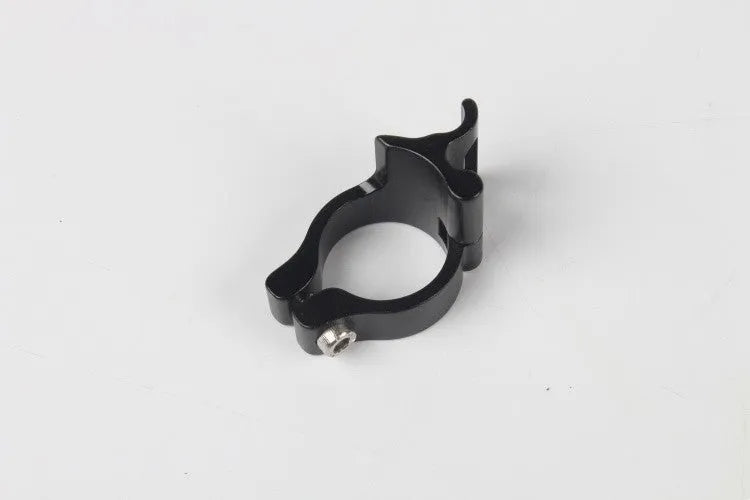 Black aluminium alloy clamp ring for vehicle hoses measuring 28.6mm in diameter