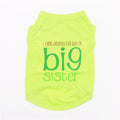 Lightweight polyester summer vest for small to medium dogs in blue colour, available in multiple sizes and colours