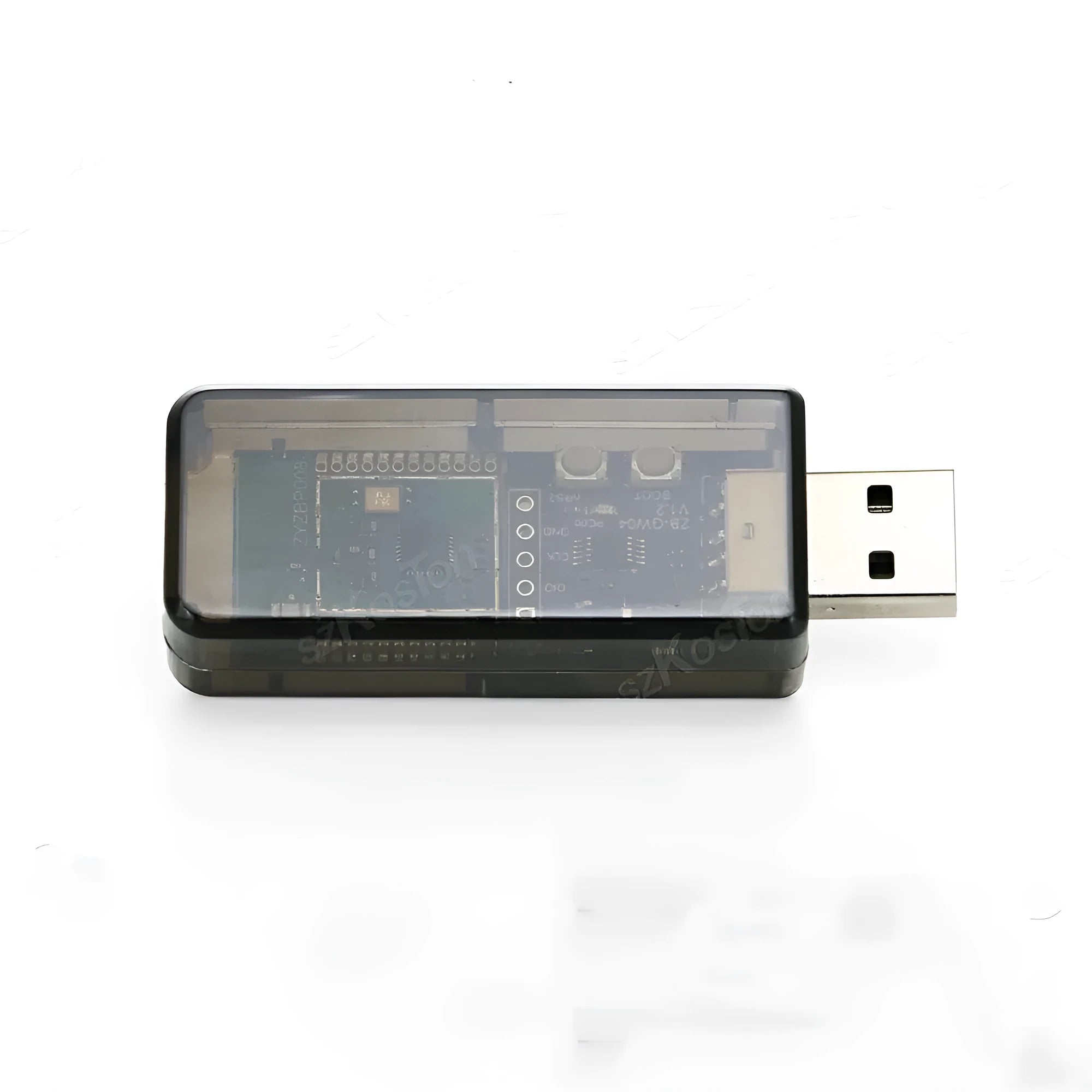 Silicon Labs EFR32MG21 Zigbee USB Dongle for Home Assistant and Zigbee2MQTT coordination.