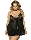 Women's purple lace and mesh seamless sleepdress for big code sizes