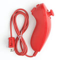 Wii console left and right wireless gamepad controllers with infrared sensor