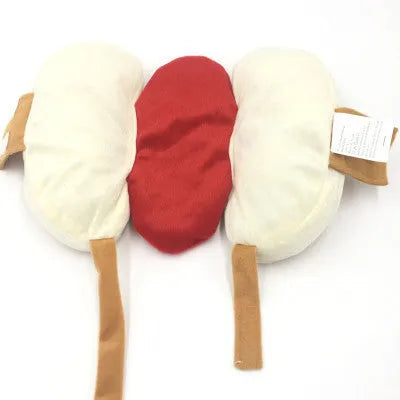 Yellow hot dog burger cotton costume for small to large pet dogs