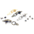 Alloy metal aircraft buckle decoration in bronze gold gun or silver finish