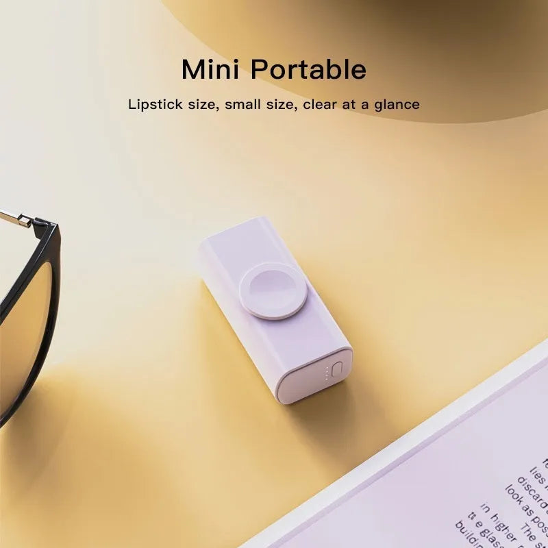 White or black folding double head portable power bank with 5000mAh capacity and 38.1 x 27.5 x 78.2mm capsule size