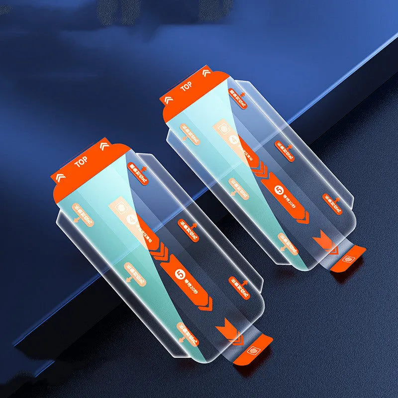 Anti-peep tempered glass screen protector for iPhone with electroplated coating and clean room installation kit