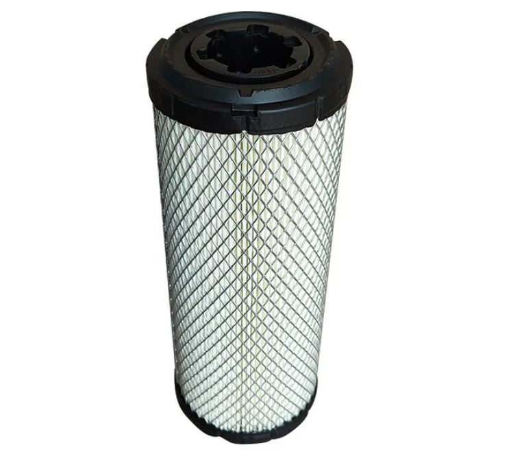 Donaldson 1027 straight head air filter with wood pulp filter paper construction showing dimensional specifications