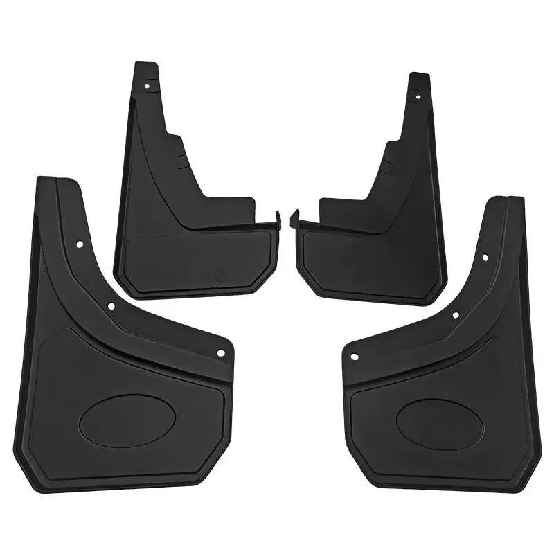 Set of 4 plastic mudguards for Land Rover Defender 90/110 large version with screws and buckles