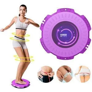 Twisting disc home fitness magnetic therapy in Meteor Purple with tension band option