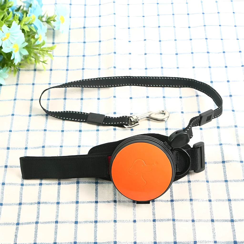 3-metre automatic retractable dog leash in six colour options with breakaway safety mechanism