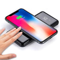 Multifunctional mirror wireless charger with mirror finish and 5V 10000mA charging current for smartphones