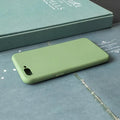 Frosted matte soft shell iPhone case in multiple colours, shown on an iPhone.