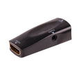 Black and white HDMI to VGA adapter converter measuring 48mm for connecting laptops to monitors