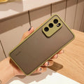Frosted silicone gel phone case in solid Army Green for Huawei models