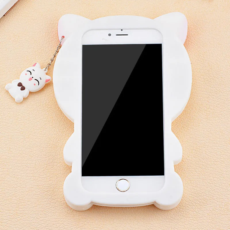 Soft silicone phone case showing edge protection design for Samsung and iPhone smartphones