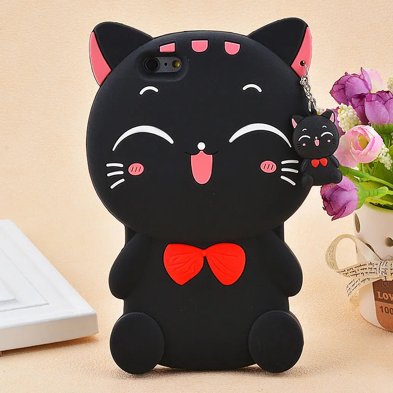 Soft silicone phone case showing edge protection design for Samsung and iPhone smartphones
