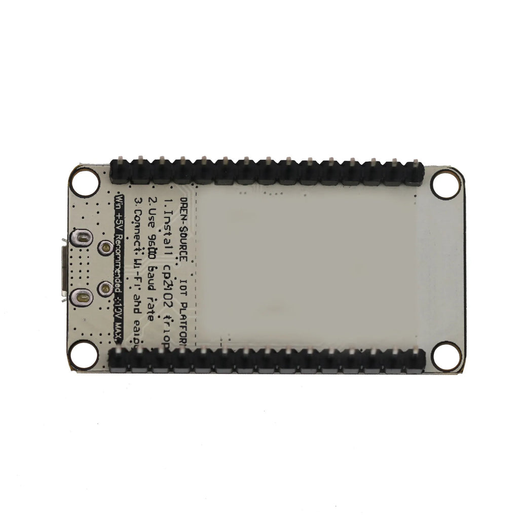 NodeMCU Lua WiFi development board with ESP8266 chip and CP2102 USB-to-serial converter