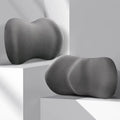 Car seat summer driving headrest pillow and lumbar support cushion set in multiple colour options