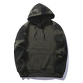 Men's camouflage pullover sweatshirt in Army Green, made from 100% polyester