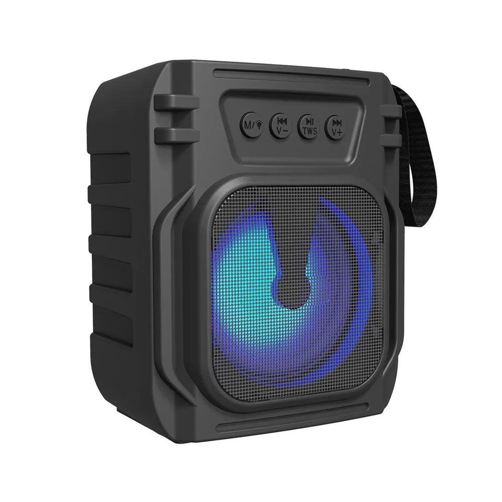 Portable Bluetooth speaker in colour 3107 with USB charging cable for desktop and outdoor use
