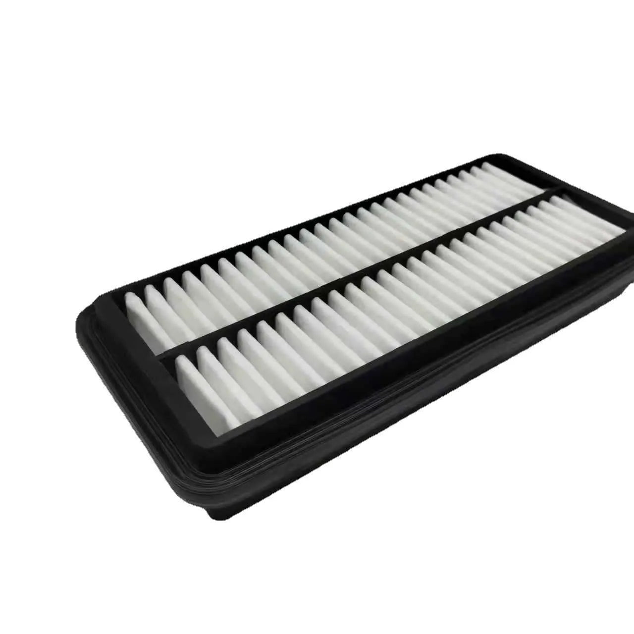 Black car air filter for Modern vehicles with 256mm x 113mm dimensions