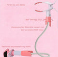 Blue extendable feeding bracket extended to 1.05 metres for nursing mothers