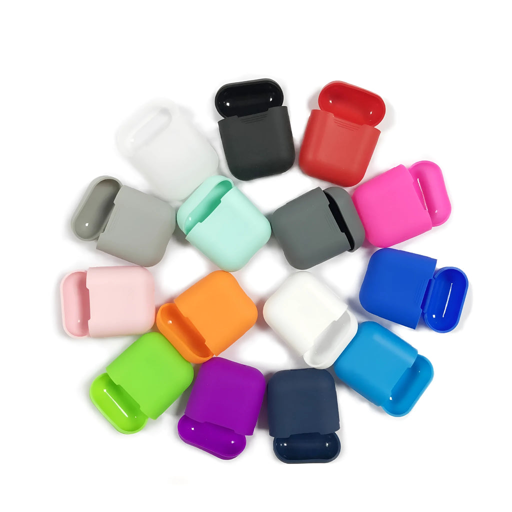 Silicone protective case for a Bluetooth headset in assorted colours.