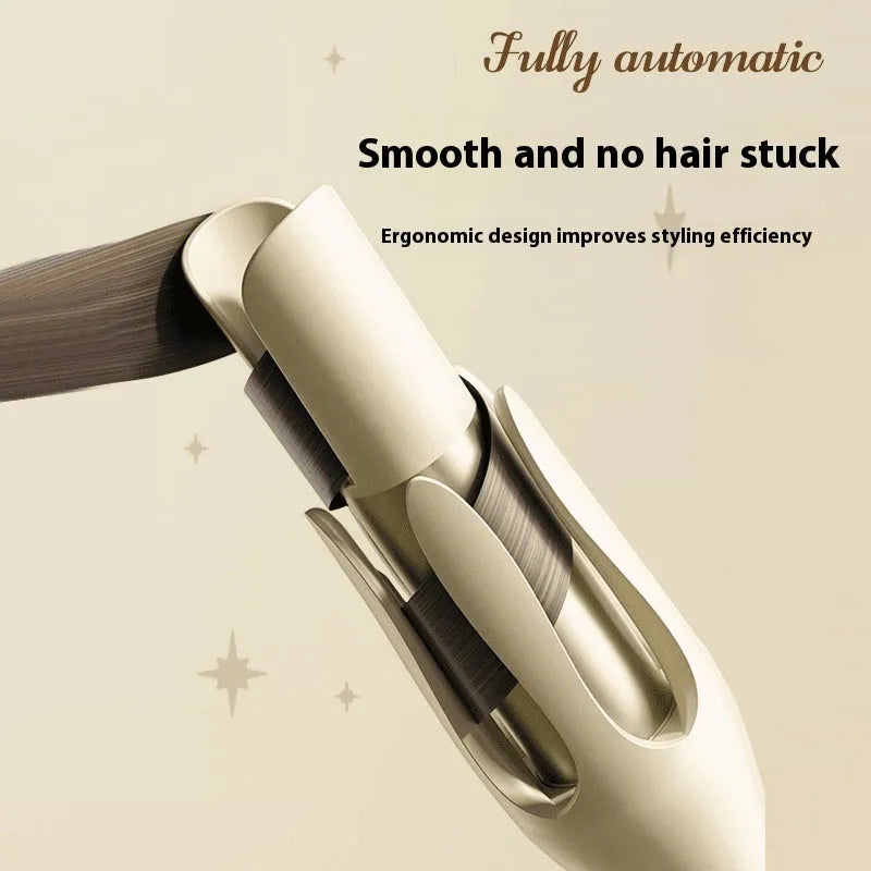 Automatic hair curler with 32mm ceramic barrel in a choice of colours including beige and pink.