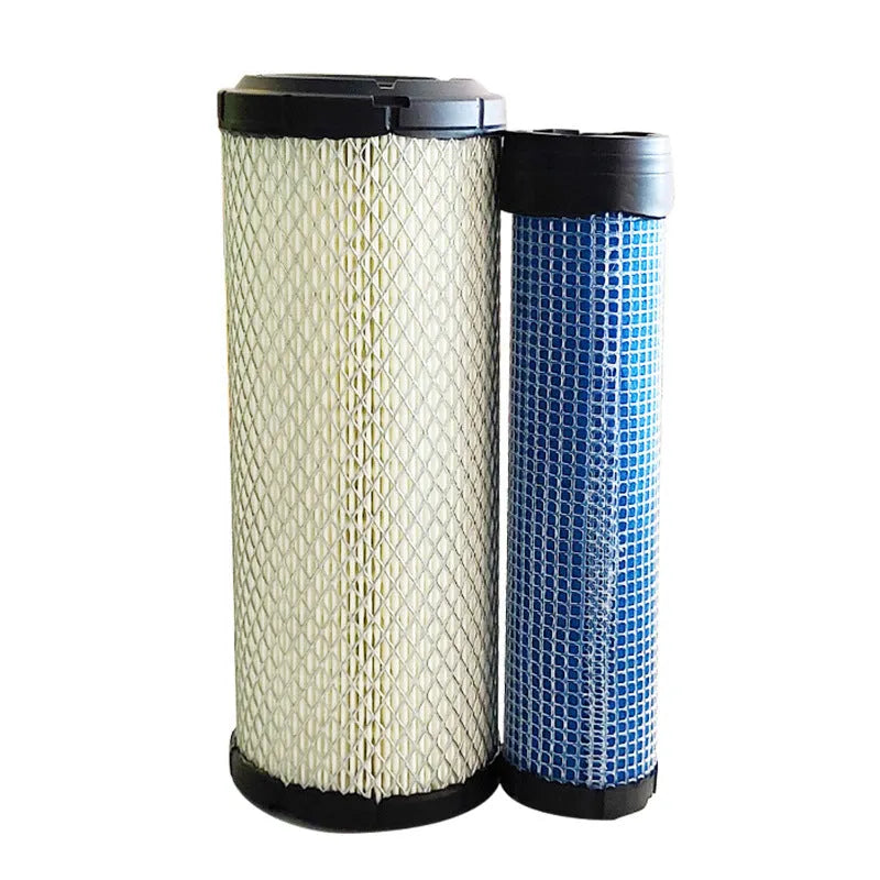 Donaldson 1027 straight head air filter with wood pulp filter paper construction showing dimensional specifications