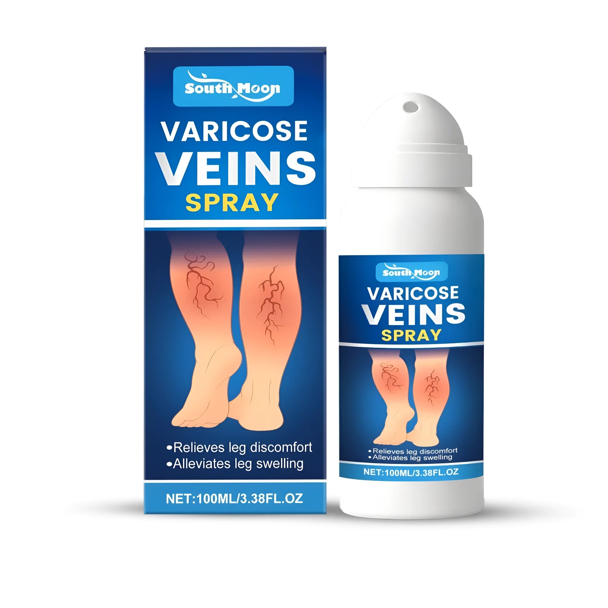 Leg Discomfort Relieving Spray 100ml bottle with menthol horse chestnut and safflower