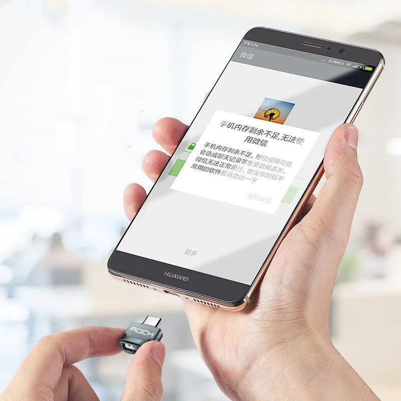USB C to Lightning charger adapter with Type C to Lightning interface for OTG mobile phones, tablets and laptops