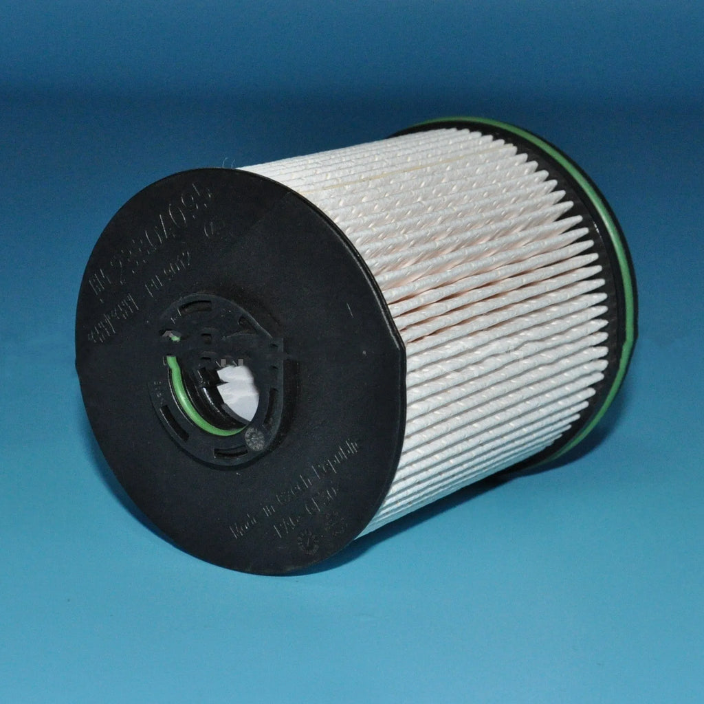 Diesel fuel filter element with gasket for Vauxhall and Opel Astra models showing 106mm height