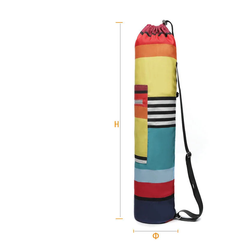 Canvas yoga bag shoulder bag for 6mm mat with shoulder strap available in eight colours