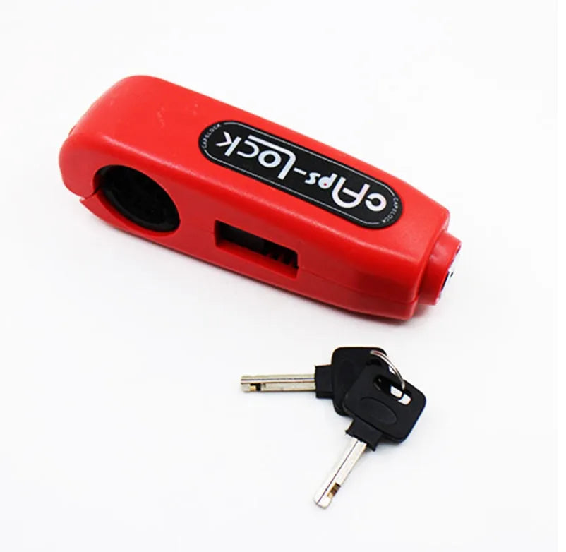 Caps motorcycle scooter security disc lock in red, yellow, blue, orange, black, green colours