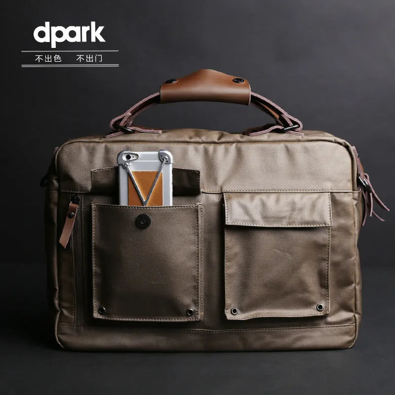 Dpark black single shoulder laptop bag for a 15 inch Lenovo laptop