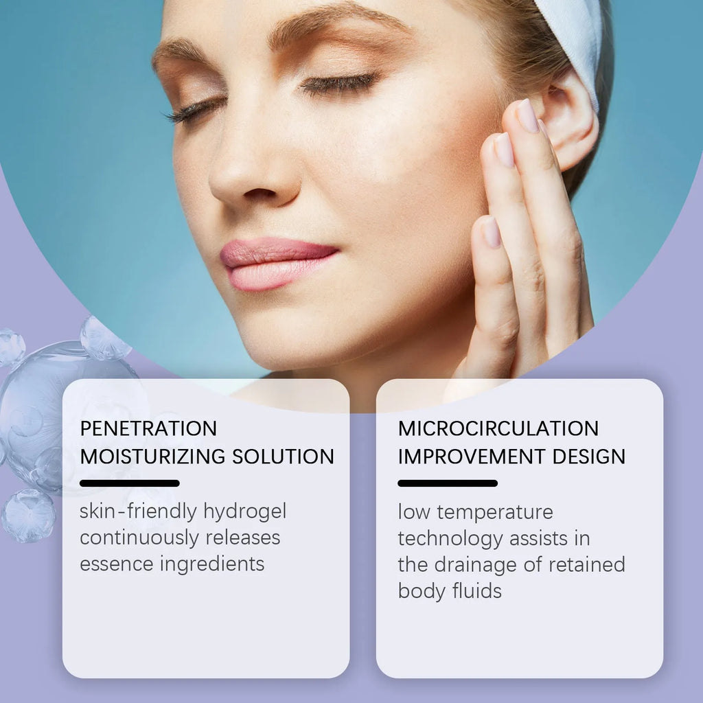 Collagen eye mask set showing 12 individually sealed hydrogel patches for eye area application