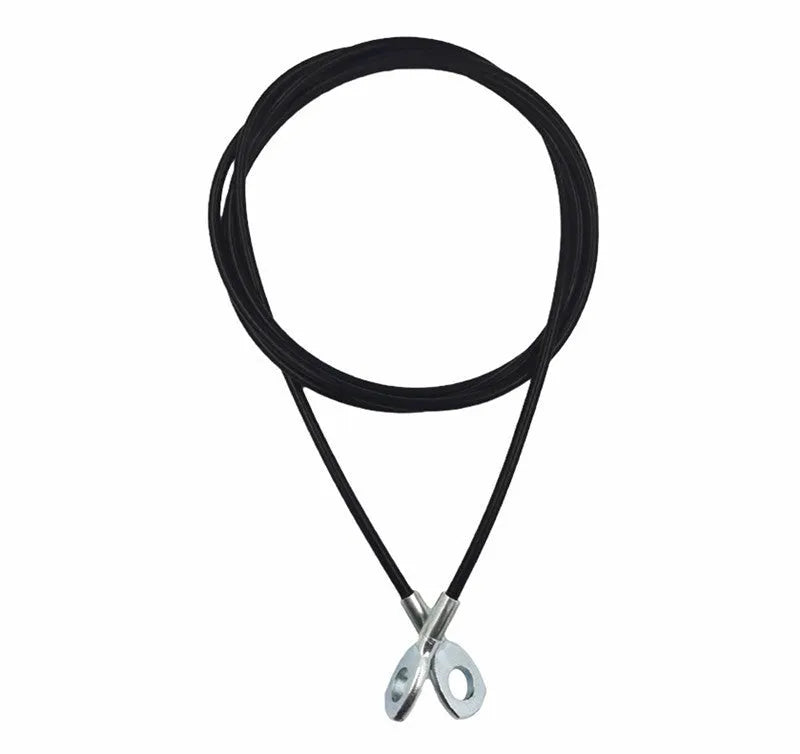 Black 2m fitness equipment wire rope, 5mm thick, steel wire and PU cable for strength training devices