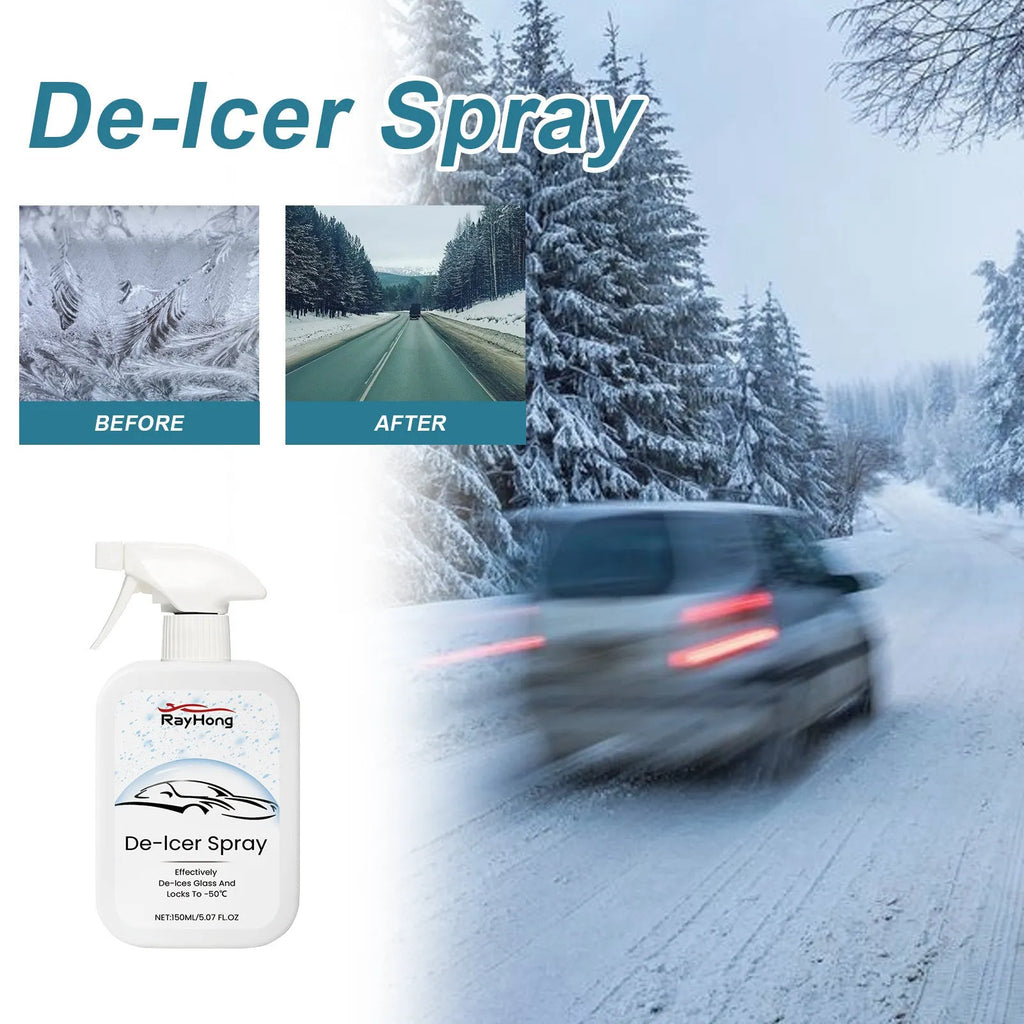 150ml car windscreen anti-icing agent bottle for winter snow and ice removal