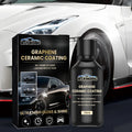 Automotive graphene ceramic coating kit with 70ml bottle, sponge, towel, gloves and coating cloths