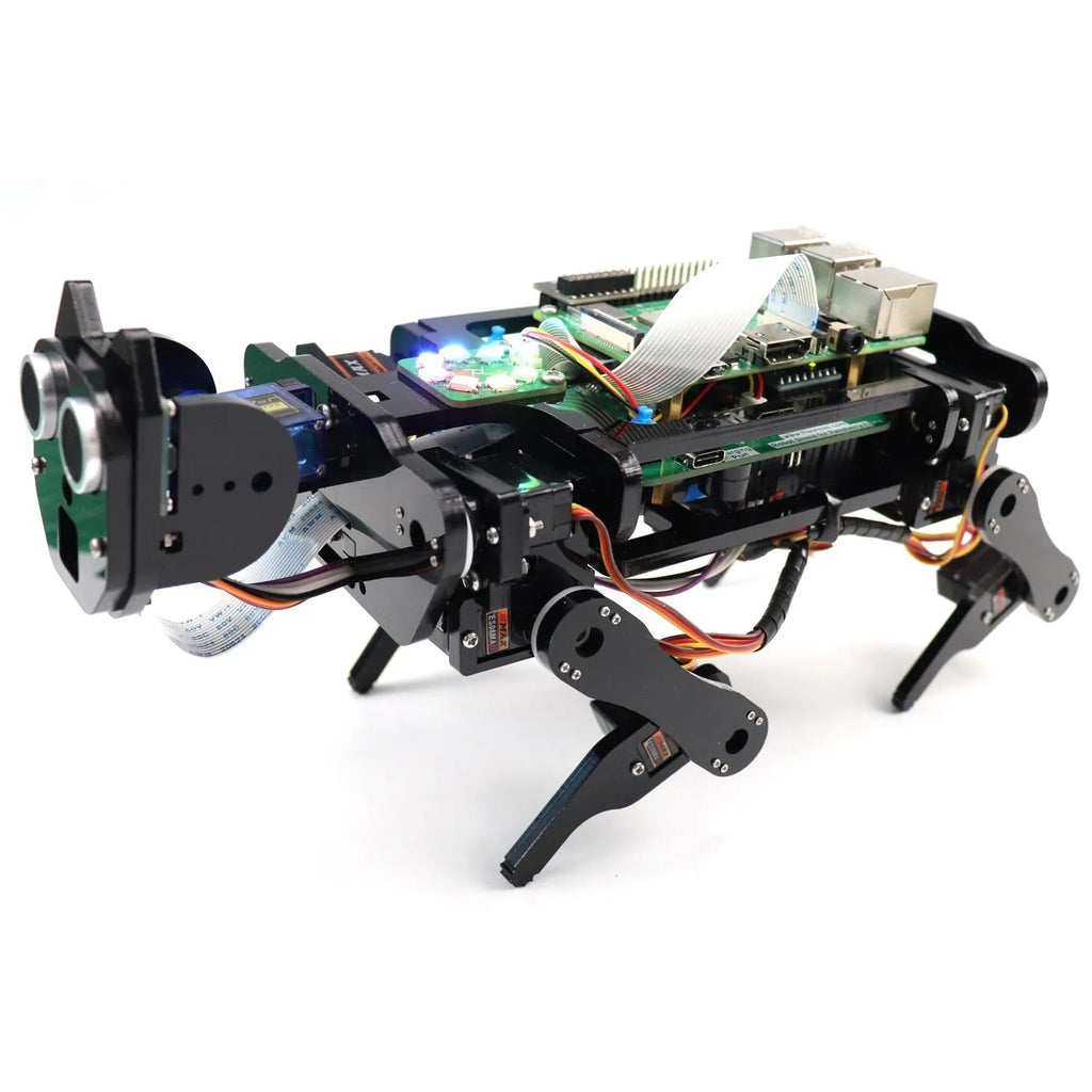 Raspberry Pi robot dog with face recognition for programming