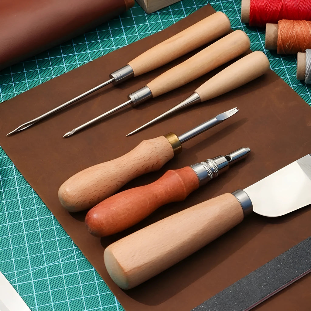 Leather tools suit DIY sewing tool set for cutting and trimming leather