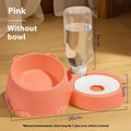 A plastic automatic drinking water basin for cats with two bowls, shown in haze blue colour.