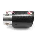 Modified car exhaust pipe with red LED light in crimping style for vehicle customisation